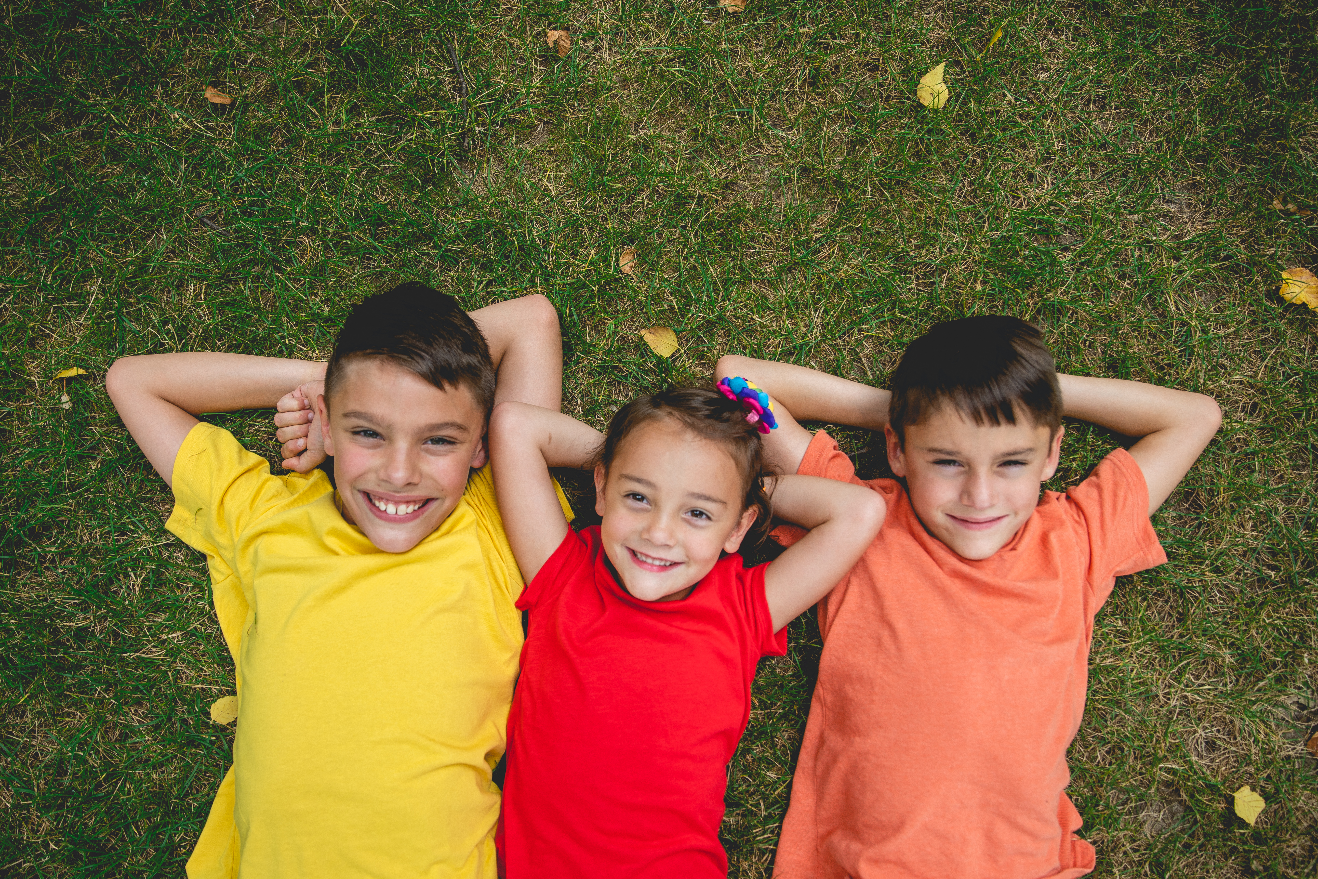 3 Kids in Grass