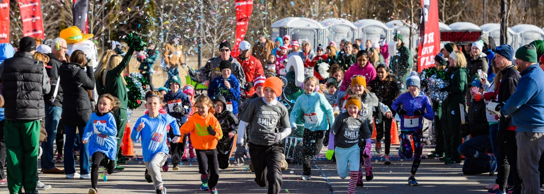 Children running the Run for the House Race