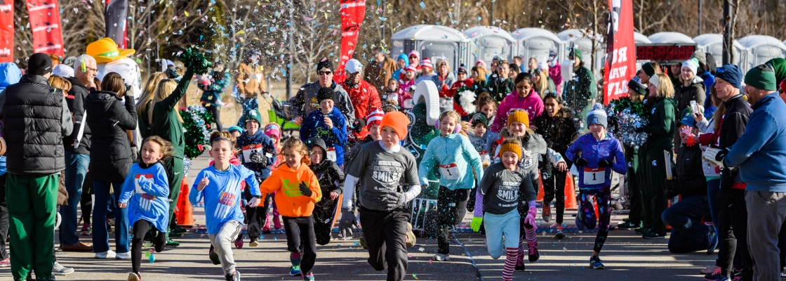 Children running the Run for the House Race