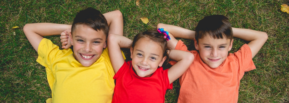 3 Kids in Grass