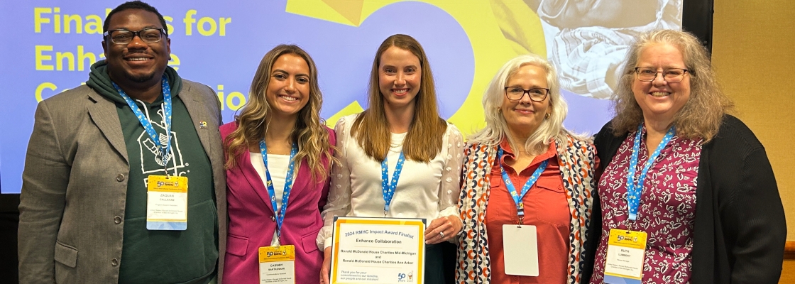 RMHC Mid-Michigan and RMHC Ann Arbor’s Battle for the Houses campaign was named as a top five finalist for RMHC Global’s Enhance Collaboration Impact Award out of 95 entries worldwide.